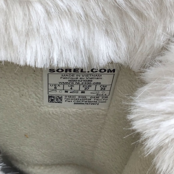 Sorel Tivoli High II Shearling Snow Boot NL2330-089 in Grey Suede Size 6. - Picture 10 of 13